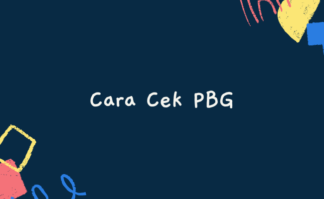 Cara Cek PBG